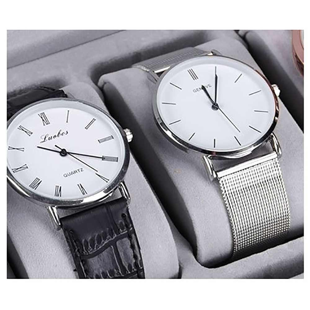 New Multiple Sizes Watch Display Case Storage Box Case | Leather Rounded Corner