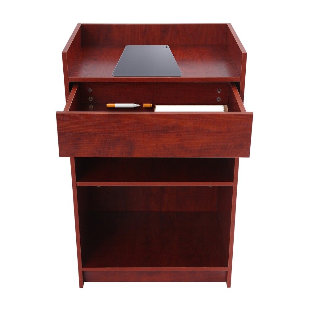 Maple Leaf Color Office Presentation Stand Church Presentation Stand With Drawer