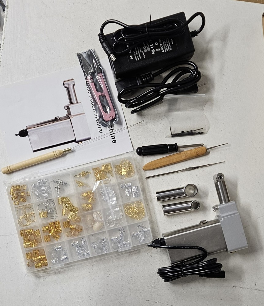 Automatic Dreadlock Machine with 6/10/16mm Heads Instant Loc Maker Open Box