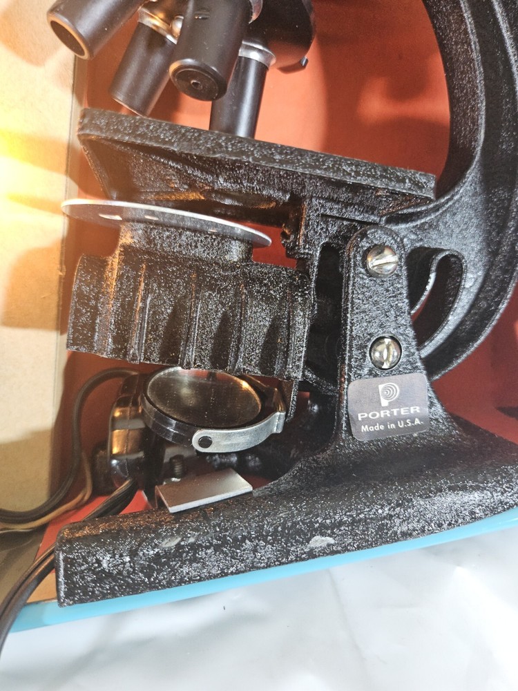 Porter Science Microcraft Student Research Microscope Lab No. 264 w/ Extras 🔥