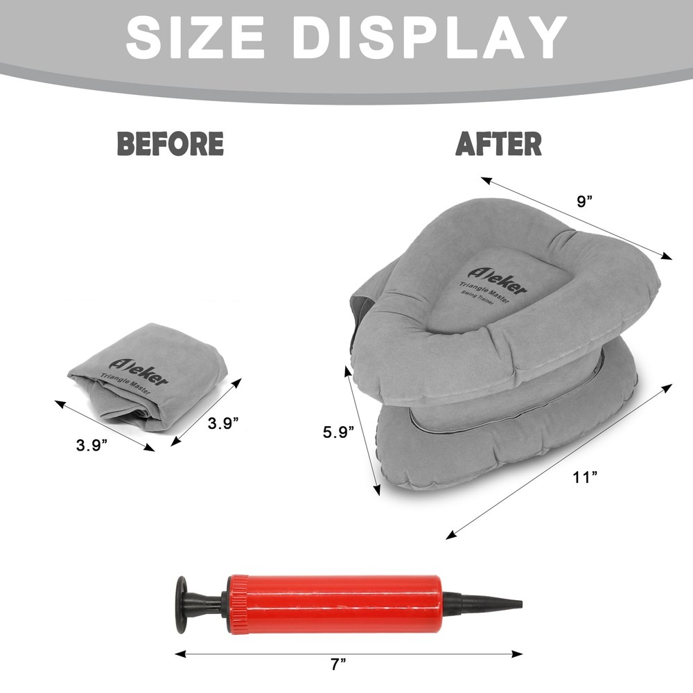 Golf Swing Training Aids Inflatable Triangle Teacher Fit Posture Correction P...
