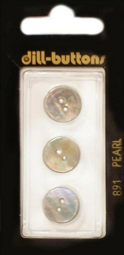 Dill Buttons ~ (0891) - 1/2" - 3 ct