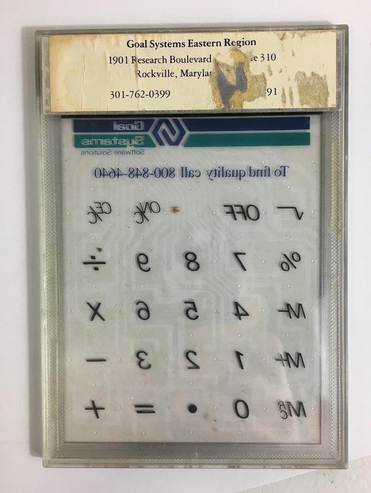 Vintage 1979 Goal Systems Solar Powered Calculator - Working Condition (1001131)