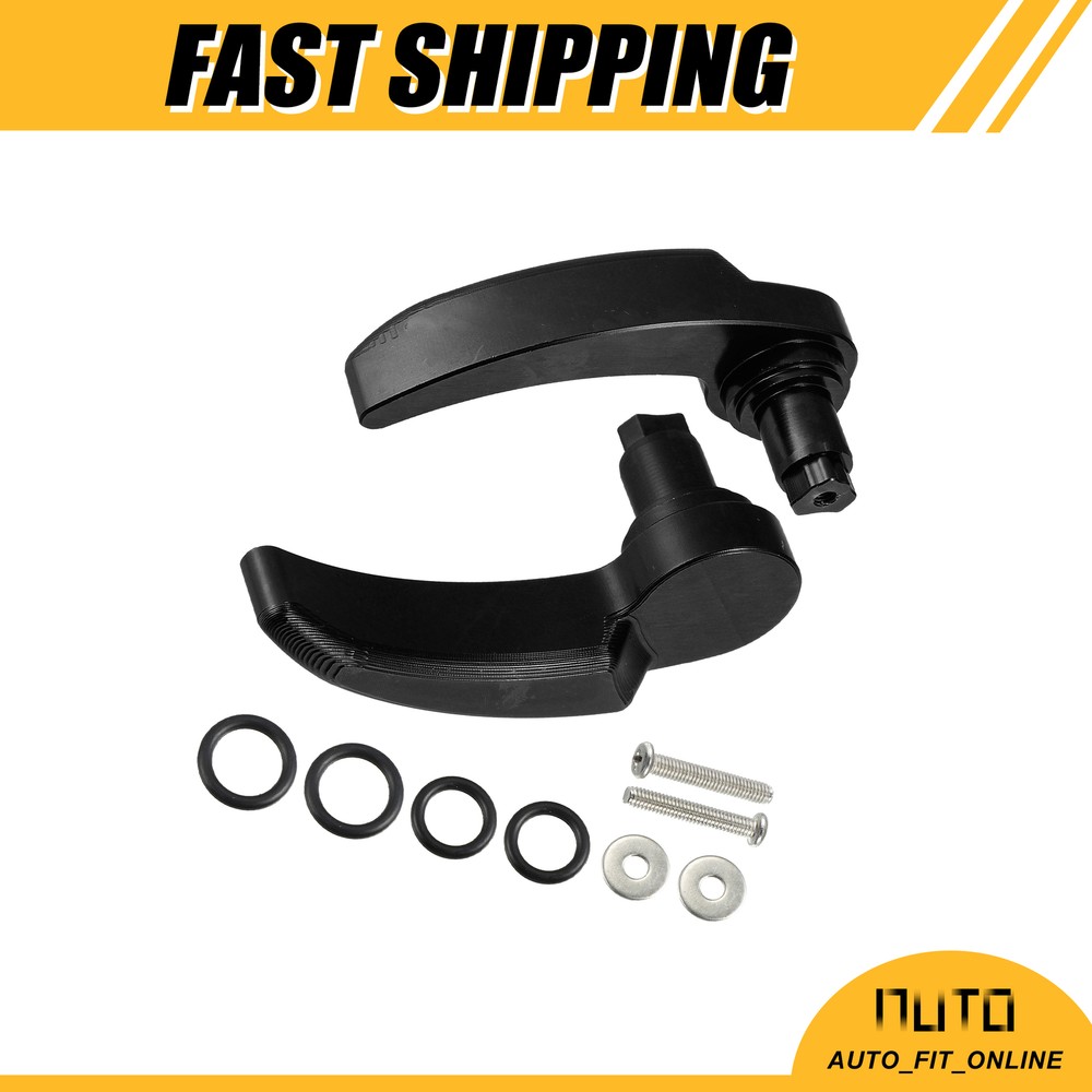 Motorcycle Saddle Bag Latch Handle Lever TWO Custom for Harley-Davidson Black