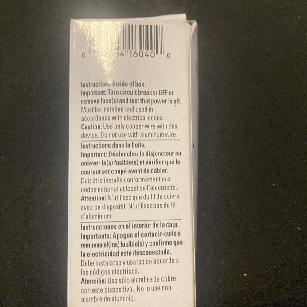 Cooper combination switch single pole switches 271V-BOX