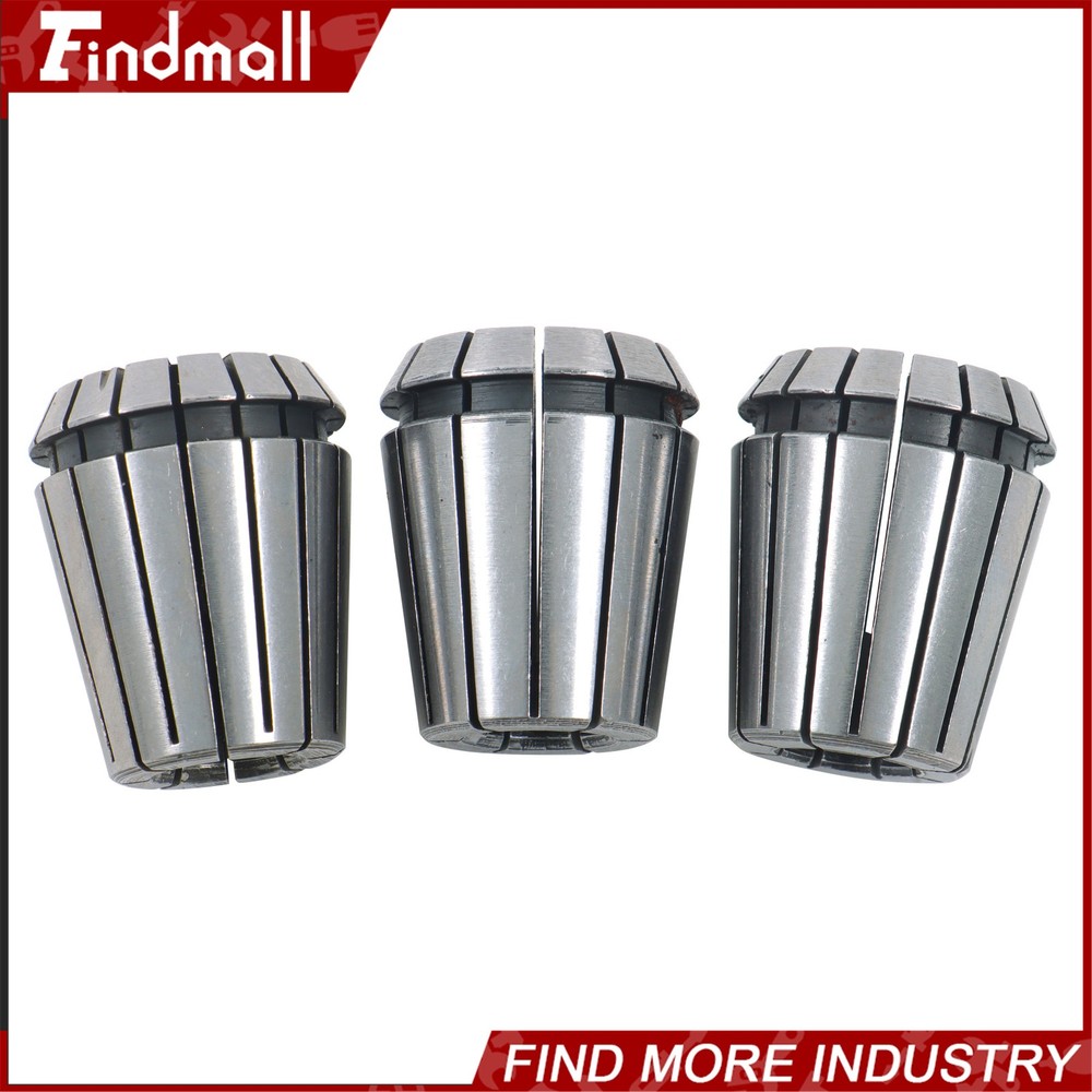 Findmall ER32 Collet Set 18pc for MT3 Spindle M12 Thread Spring Collets