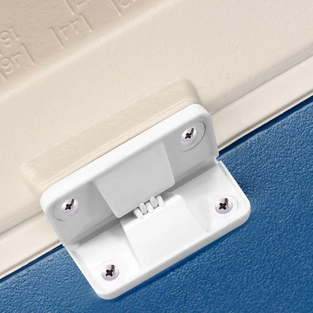 4PC Complete Cooler Lid Hinge Repair Kit Replacement Durable White For Coleman