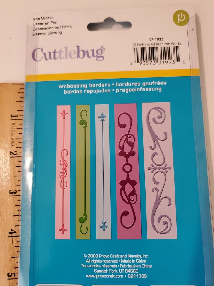 Iron Works Cuttlebug Embossing Folder Set 37-1923 NEW!