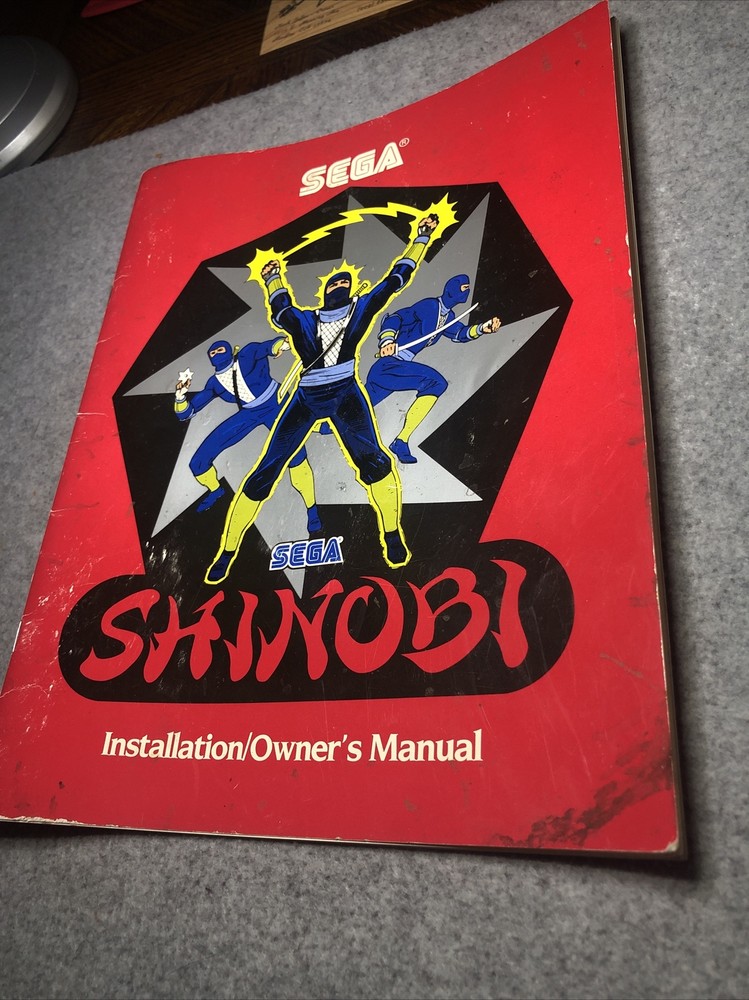 **** Shinobi Arcade Game Kit Manual Service Guide Coin-op ****