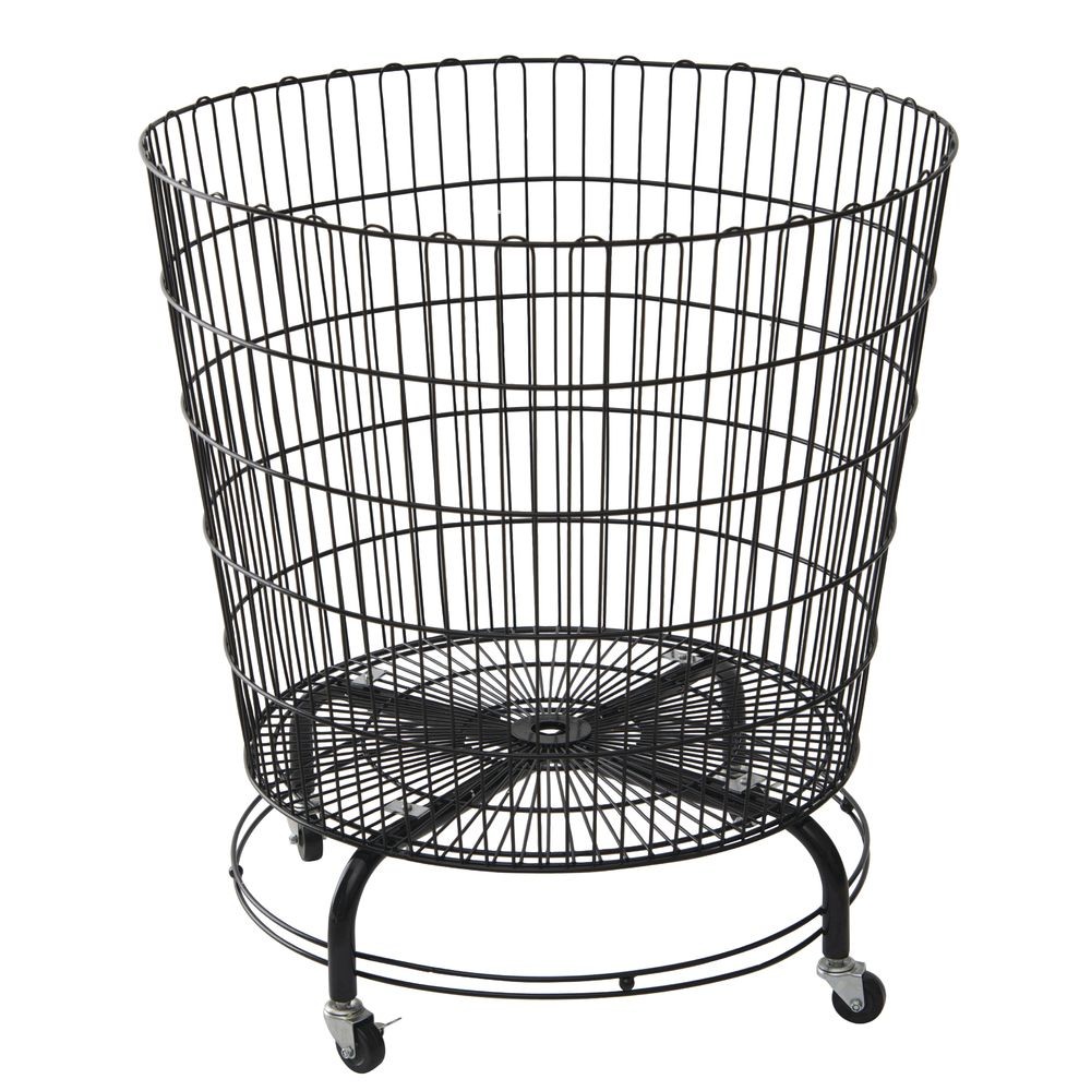 HUBERT® Dump Bin Black Wire - 29 1/2"Dia x 32"H