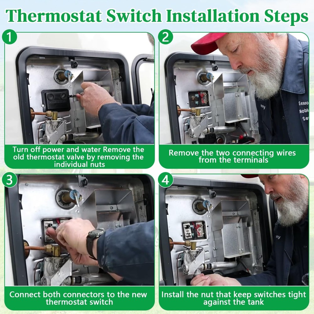 232306 RV Water Heater Thermostat Switch Compatible with Suburban 120V 1 Pack