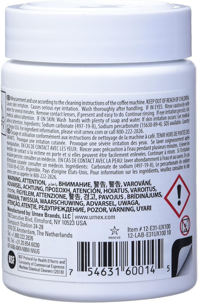 Cafiza Professional Espresso Machine Cleaning Tablets, 100 Count