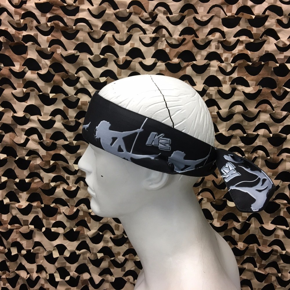NEW KM Paintball Headband - Grey Stripper