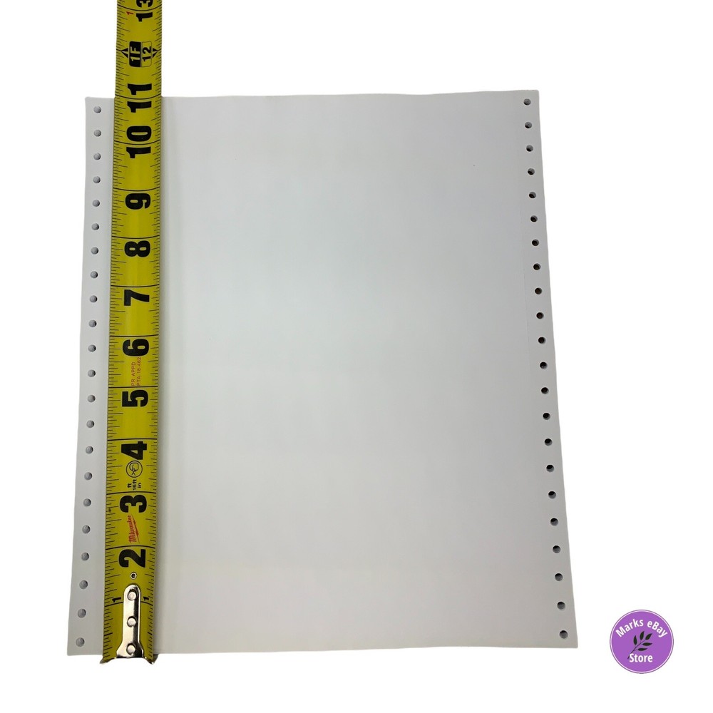 Dot Matrix Continuous Feed Printer Paper 9-1/2"x11" 50 sheets