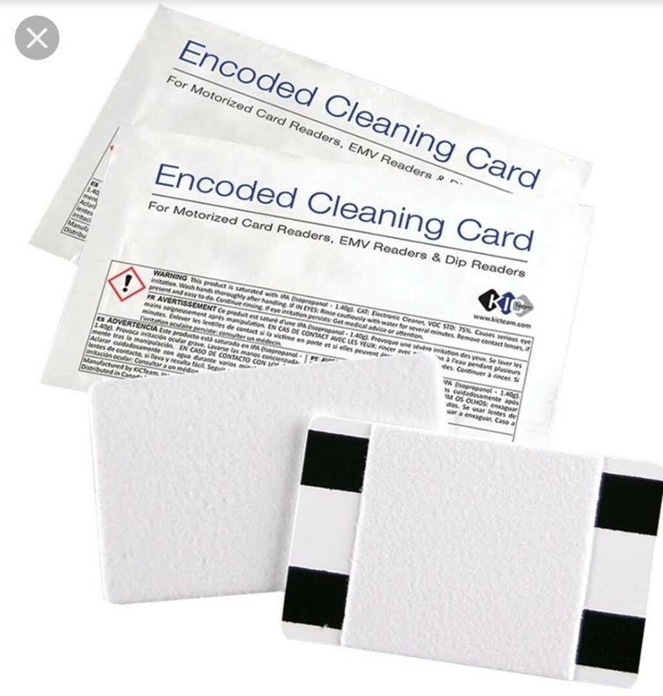 KICTeam Waffle Technology Card Reader Cleaning Card 40Count