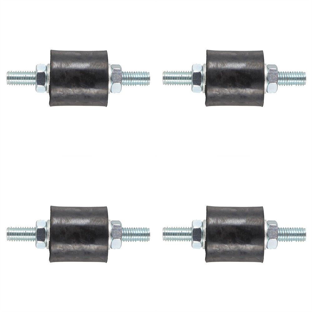 4pcs Anti-Vibration Rubber Isolator Mounts with Studs Shock Absorber, M8-1.25
