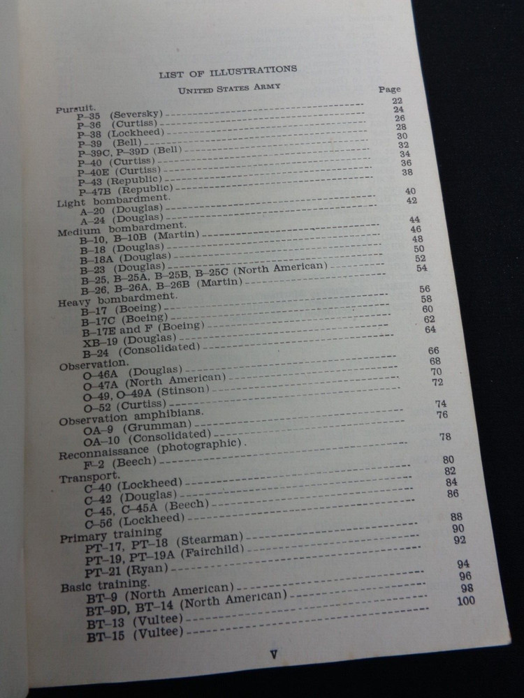 WW2 US WAR DEPT GUIDE "MILITARY INTELLIGENCE" (US Govt AIRCRAFT IDENTIFICATION)