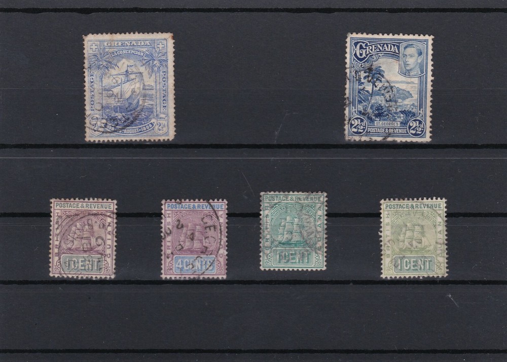Stamps British Colonies on 10 cards