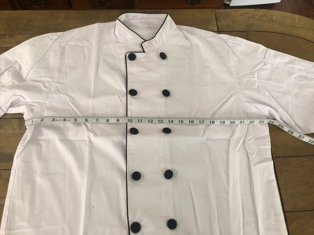 chef coat (10 Button) long sleeve 65poly/35cotton