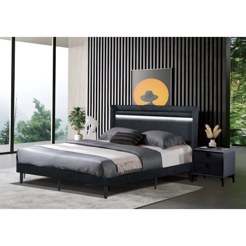 With remote control and bed changing LED light bedboard Easy to assemble