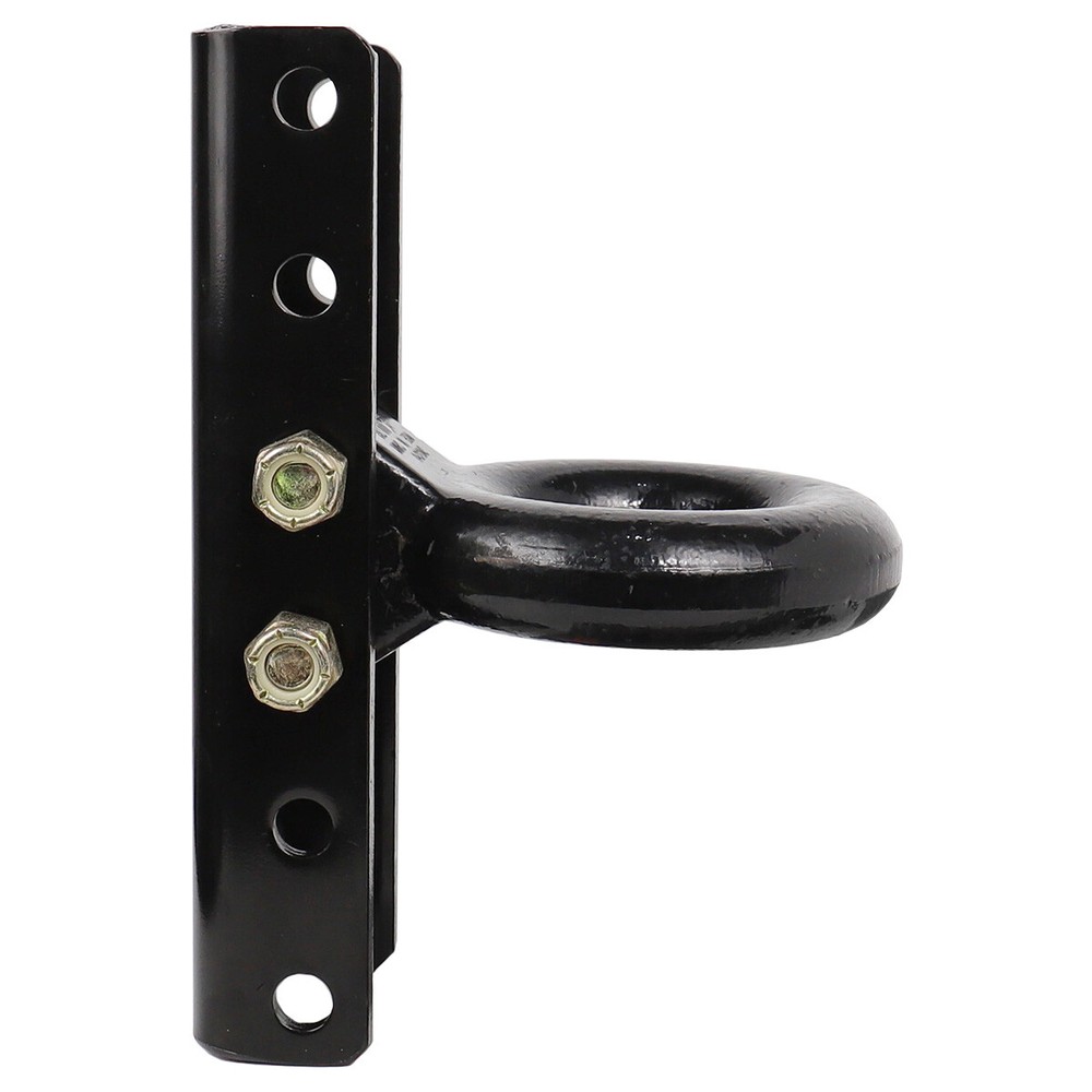 3"ID Trailer Pintle Hitch Lunette Ring Eye Coupler+5-Position Adjustable Channel