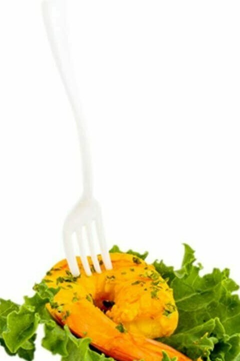 RW Restaurantware White Premium Plastic Mini Fork 4" 500 count box RWP0057W NEW