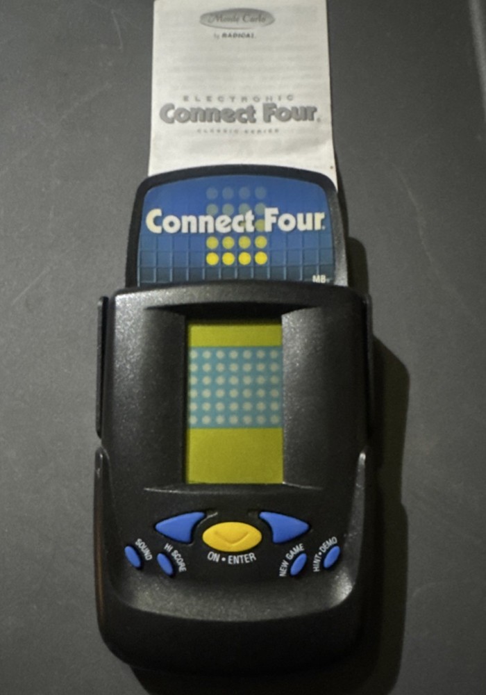 Radica Connect Four Handheld Electronic Game Model 3921