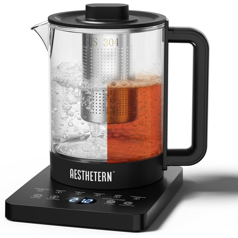 Electric Tea Kettle W/ Infuser Temperature Control & Automatic Shut Off