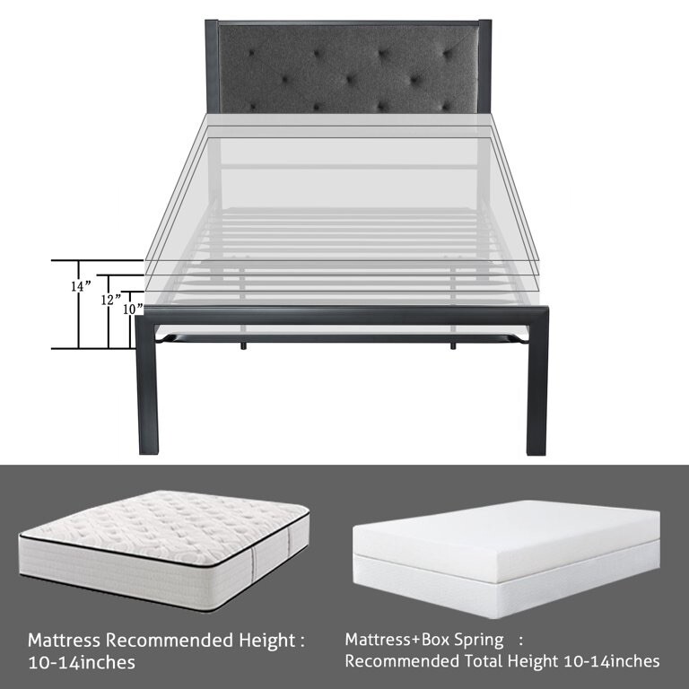twin size metal bed frame