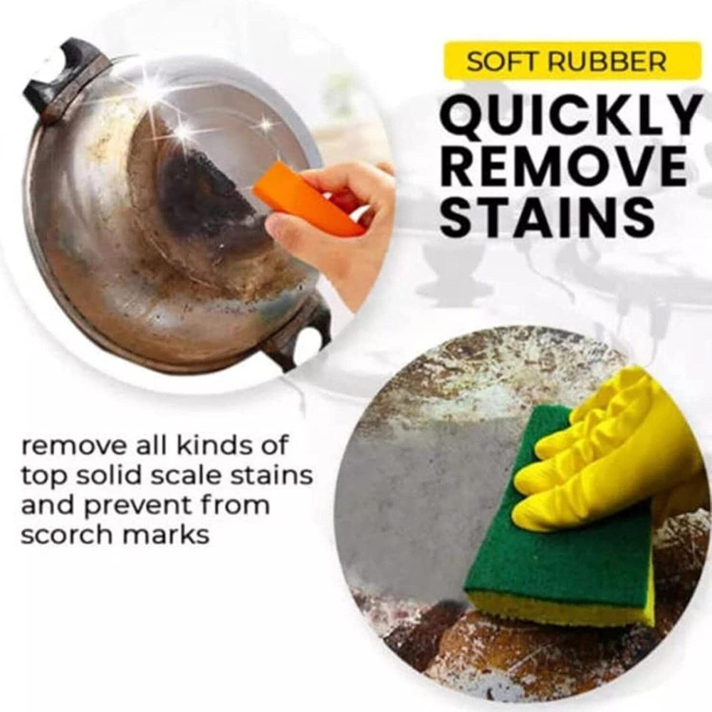 Easy Limescale Eraser Bathroom Glass Rust Remover Rubber Eraser Kitchen Tool