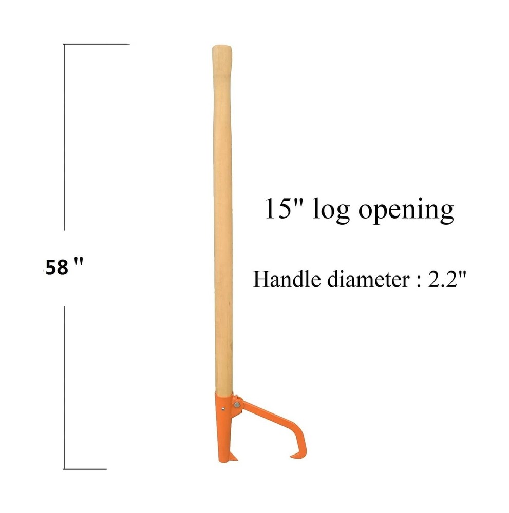 Cant Hook - 58" Heavy Logging Tool Log Roller Tool Hard Wood Handle - Retract...
