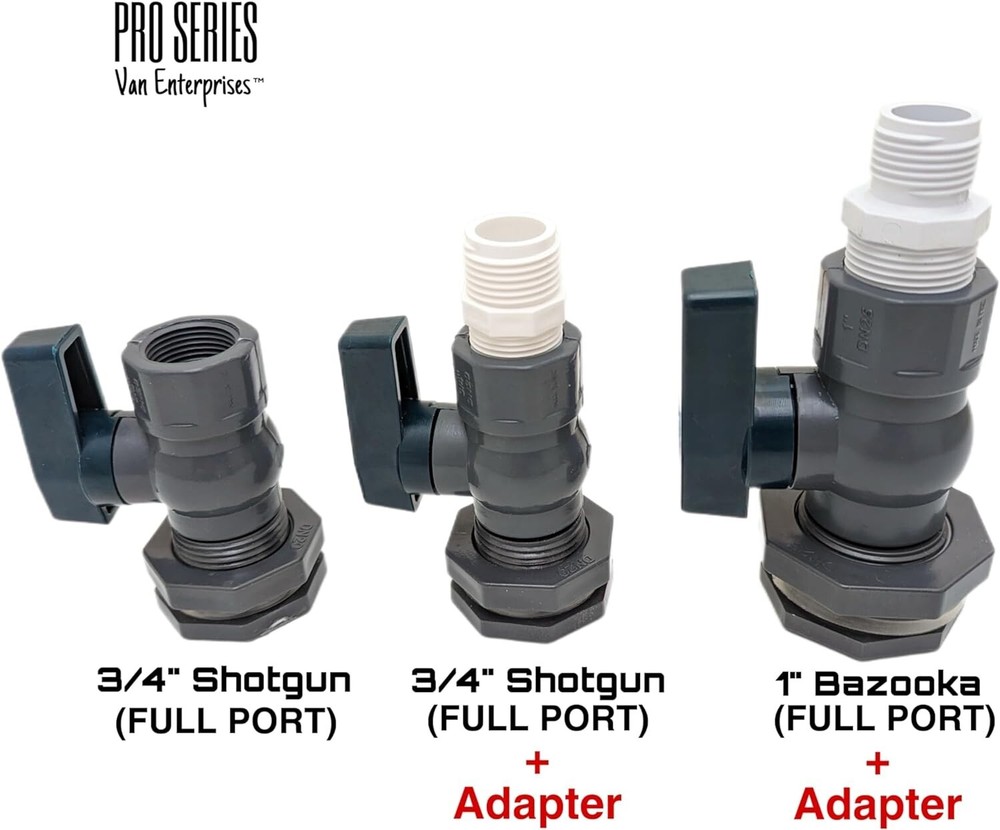 UV-Resistant PVC Bulkhead Fitting Kit for Rain Barrels - Maximum Flow Design