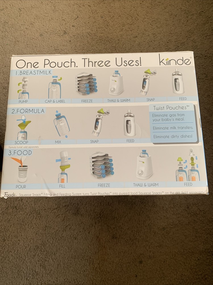 Kiinde Breast Milk Storage Twist Gift Set with Warmer