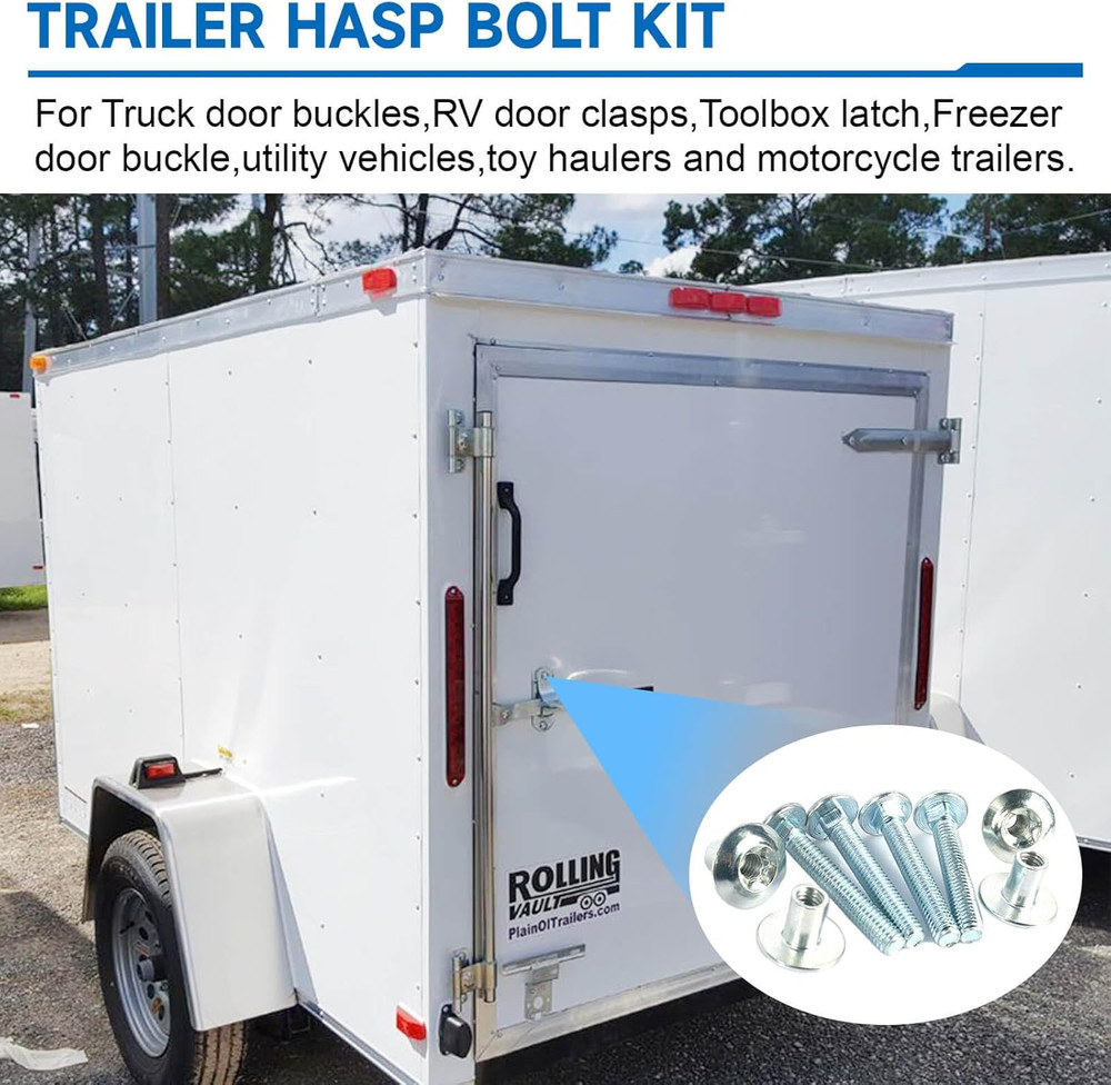 Trailer Hasp Bolt Kit for Trailer Cam Action Hasp