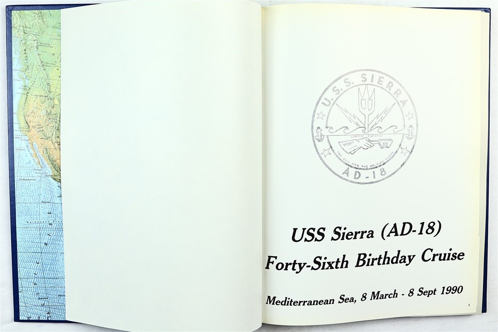 USS Sierra (AD-18) 1990 Mediterranean Deployment Cruise Book