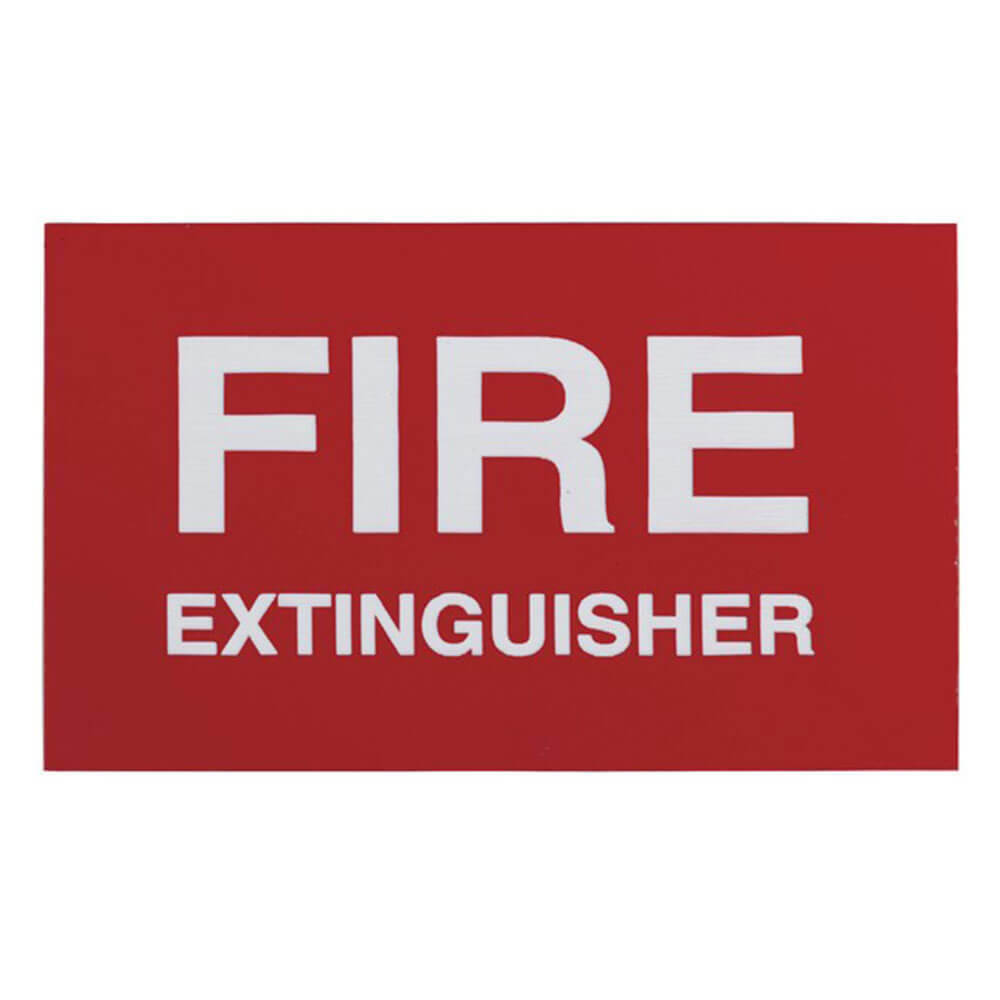 High Quality Durable Plastic Sign Fire Exit 100x60mm White/Red Self Adhesive