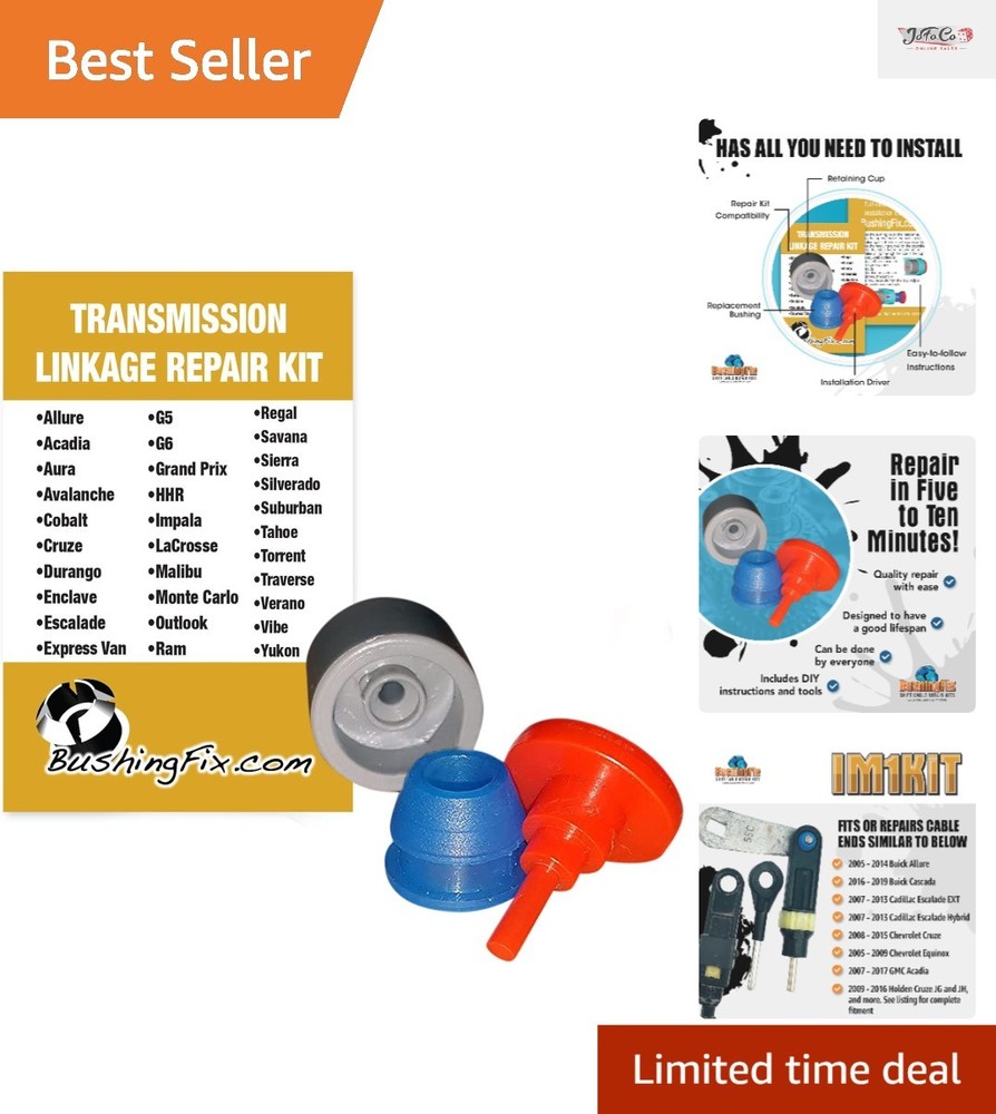 Patented BushingFix Shift Cable Bushing Replacement Kit - Quality You Can Trust