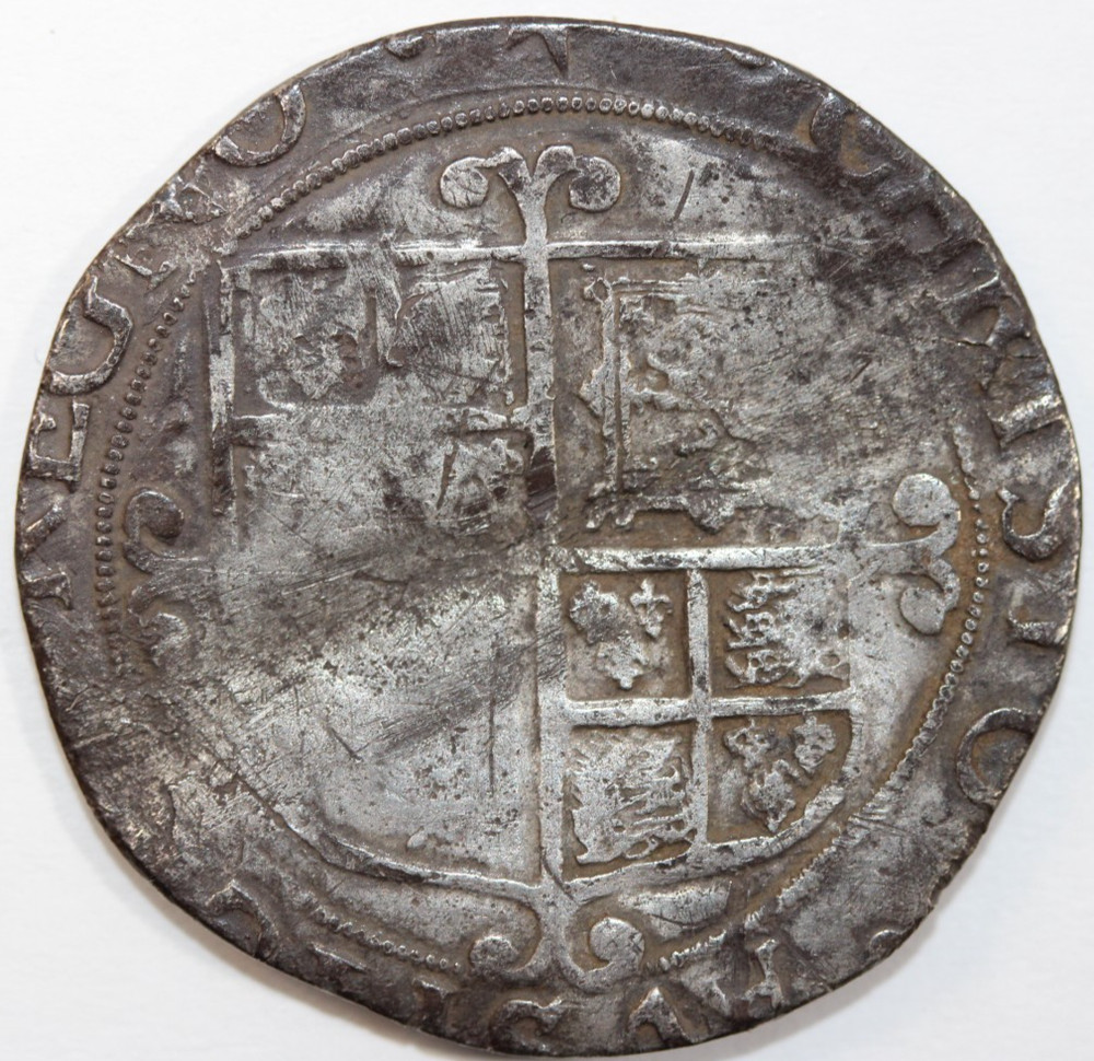 HAMMERED SILVER SHILLING COIN  # 0207