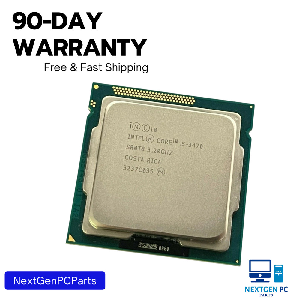 Intel Core i5-3470 3.2GHz Quad Core CPU Processor SR0T8 LGA1155 - Tested