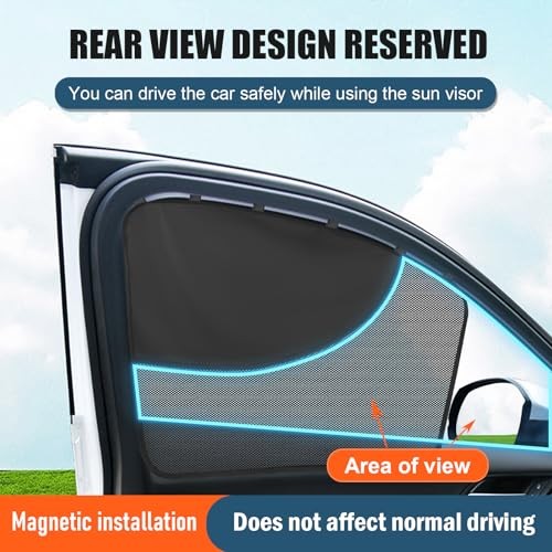 Car Window Sun Shade for Driver Side Window, 2 Pcs 2pcs for Front Side Windows