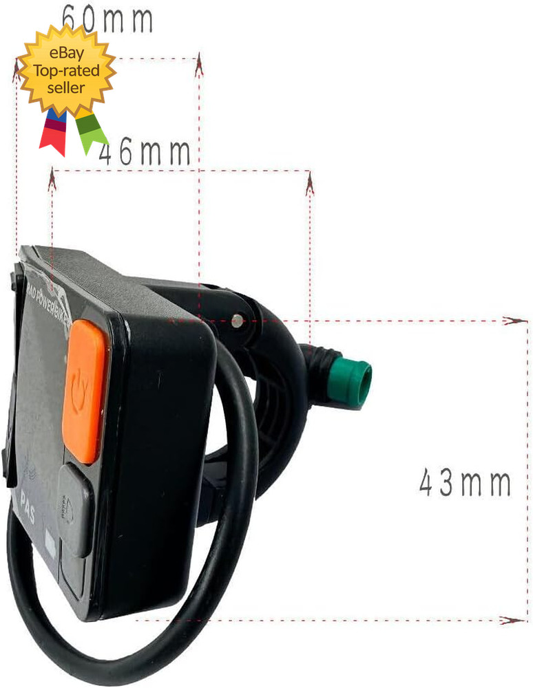 Rad Power LCD Display Meter 48V Ebike Speed Control Screen Panel with Waterproof