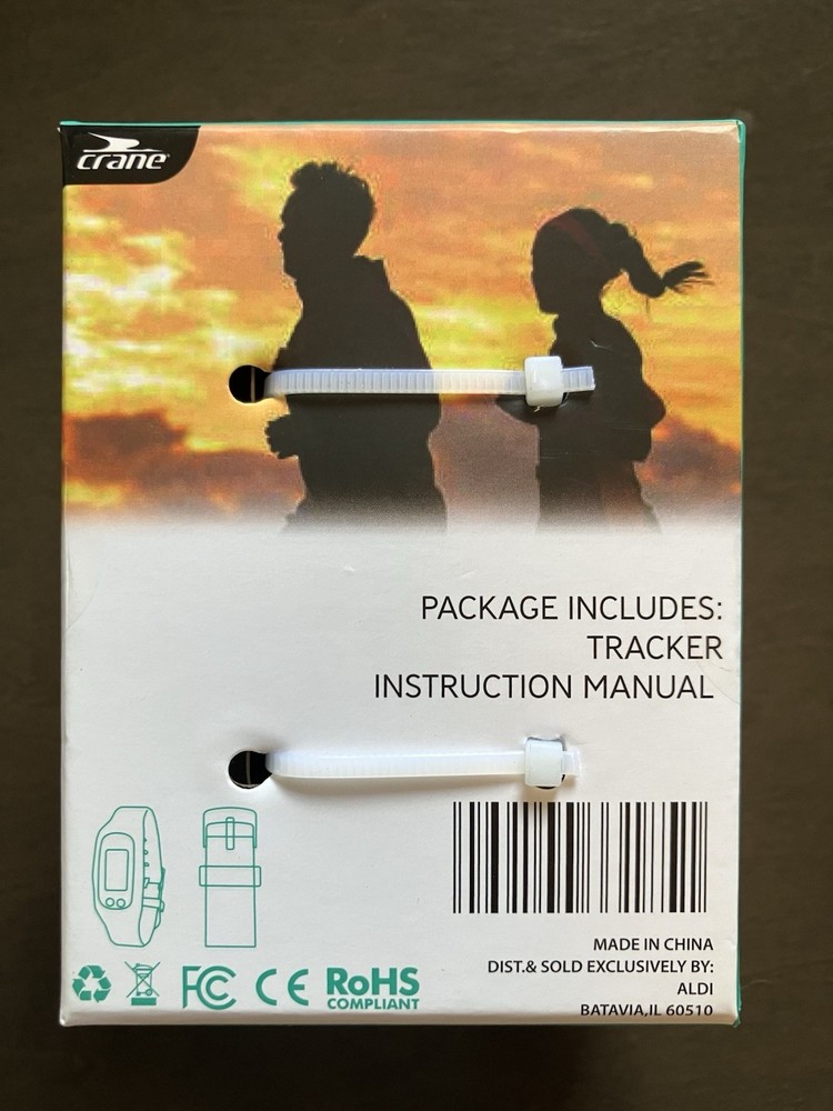 Crane Activity Tracker Lot 2 NEW Pedometer Step Counter No App Black White