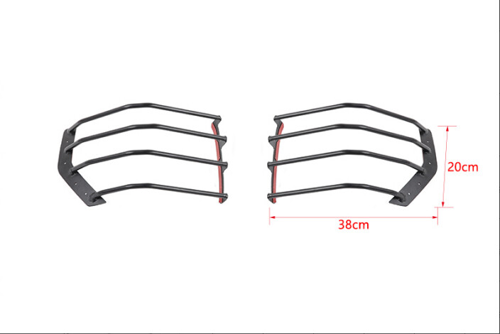 Rear Tail Light Guards Covers Protector Fit For 2014-2019 4Runner Black