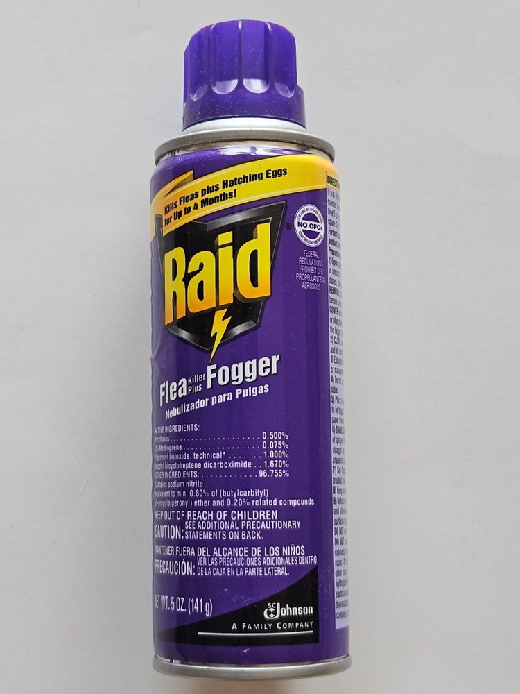 Raid Flea Killer Plus Fogger, 5 oz
