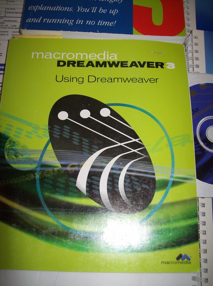 Web Page Tool Dreamweaver 3 Windows CD Quickstart Guide Manuals Using ZDWWIN30CD