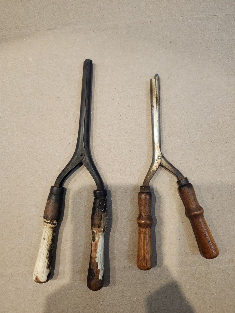 Antique Curling Iron Styling Hand Tool, Old Fashioned