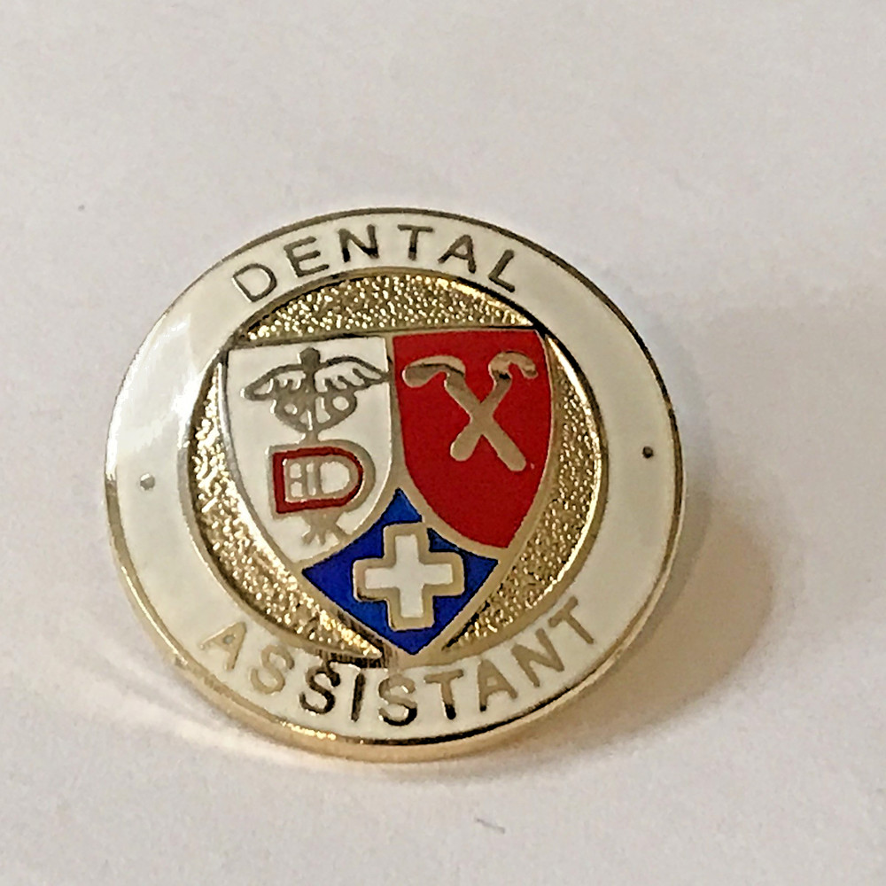 Dental Assistant Shield Lapel Hat Tie Pin