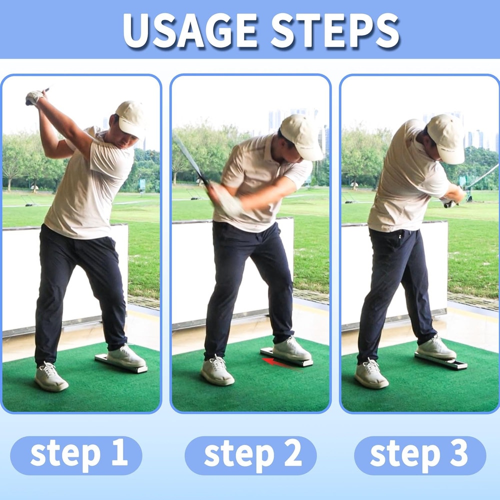 Gravity Pedal Golf Training Aid- Learn to Use the Ground Properly for Power