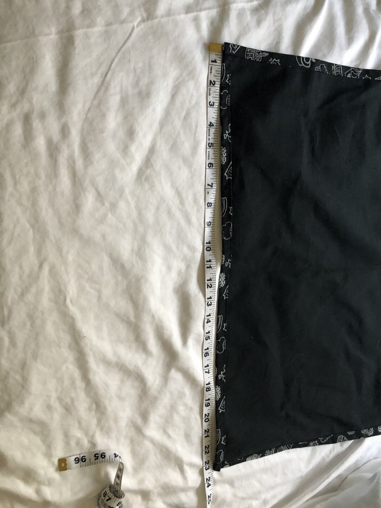 Black White Apron With Cupcakes Print Has Pockets