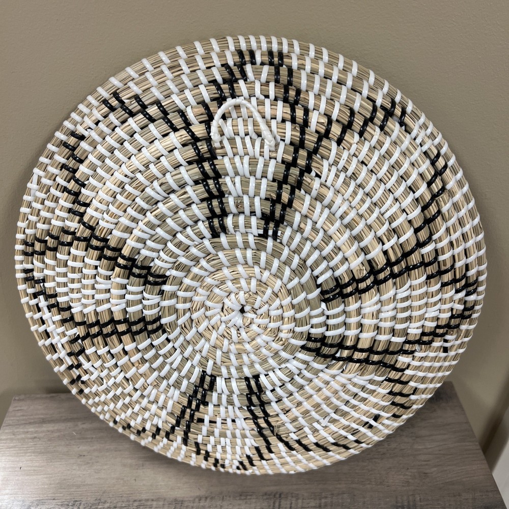Rattan Wicker Wall Decor Basket 12”